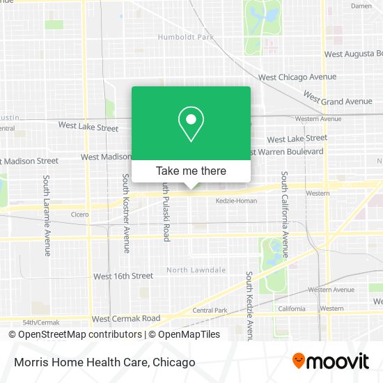 Morris Home Health Care map