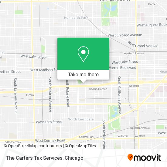 The Carters Tax Services map