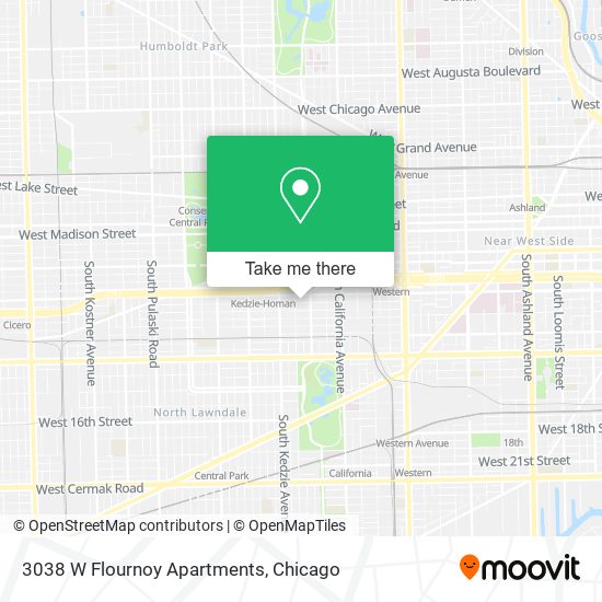 3038 W Flournoy Apartments map