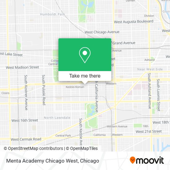 Menta Academy Chicago West map