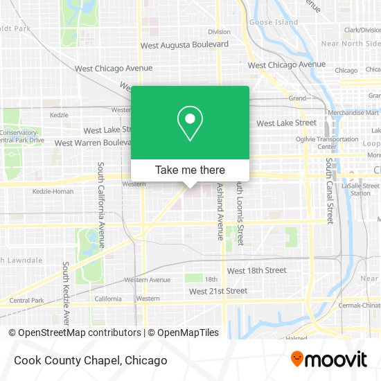 Mapa de Cook County Chapel