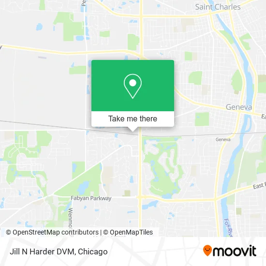 Jill N Harder DVM map