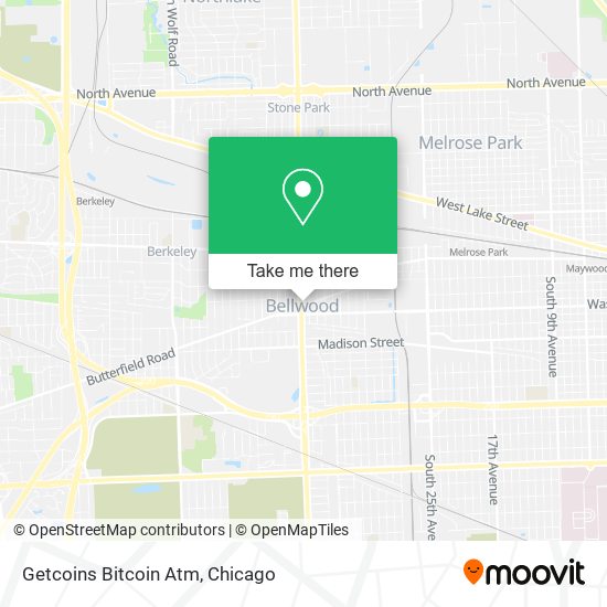 Getcoins Bitcoin Atm map