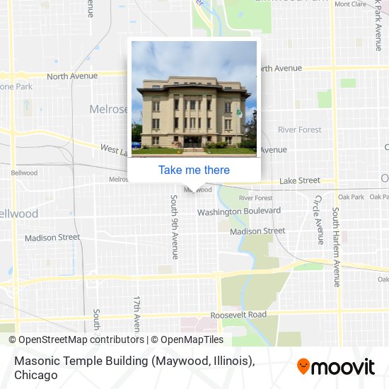 Masonic Temple Building (Maywood, Illinois) map