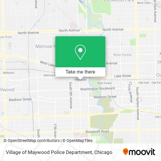 Village of Maywood Police Department map