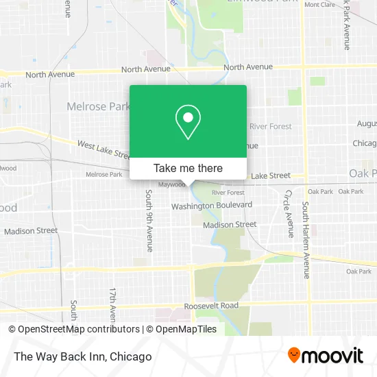 The Way Back Inn map