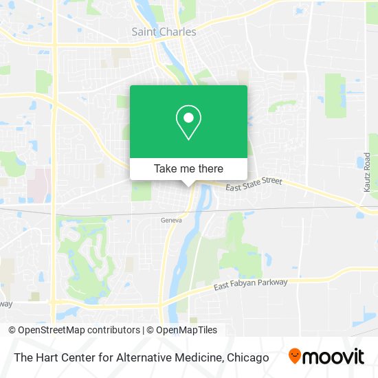 The Hart Center for Alternative Medicine map