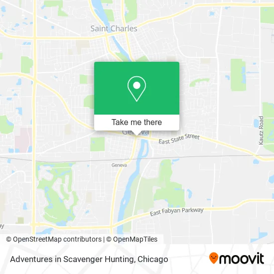 Adventures in Scavenger Hunting map