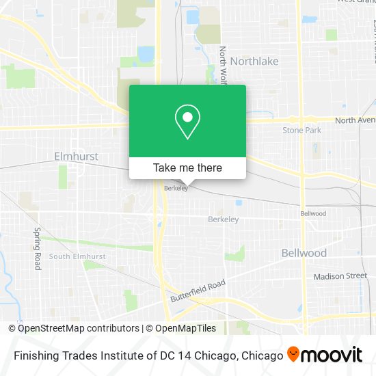 Finishing Trades Institute of DC 14 Chicago map