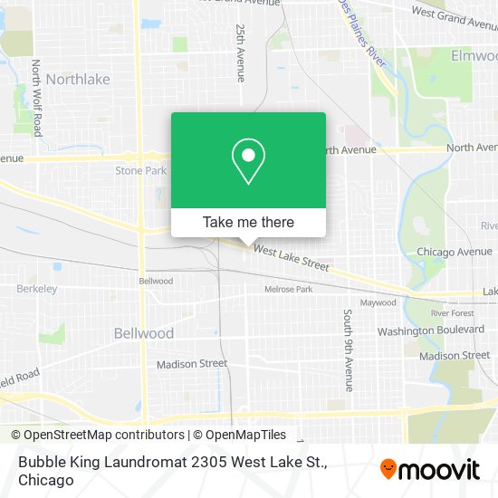 Bubble King Laundromat 2305 West Lake St. map