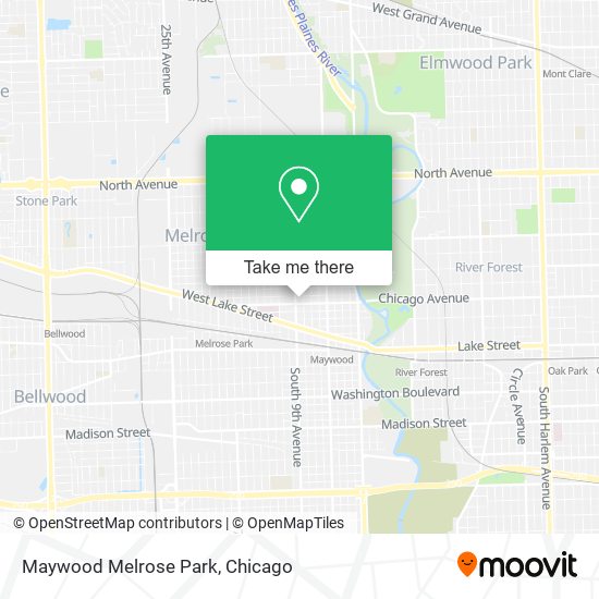 Maywood Melrose Park map