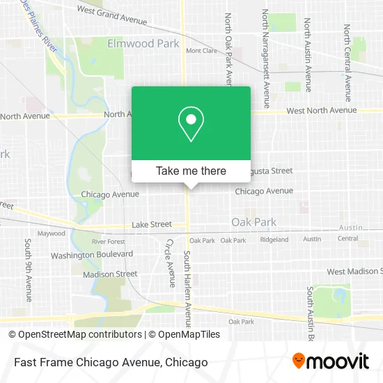 Fast Frame Chicago Avenue map