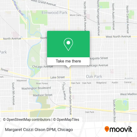 Margaret Cozzi Olson DPM map
