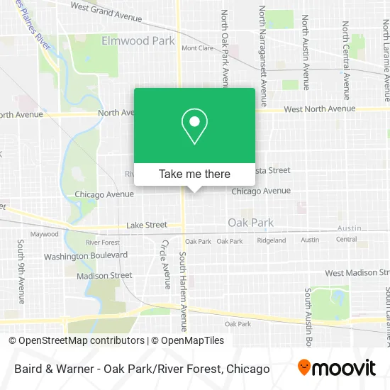 Baird & Warner - Oak Park / River Forest map