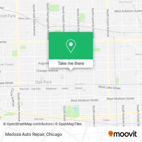 Medoza Auto Repair map