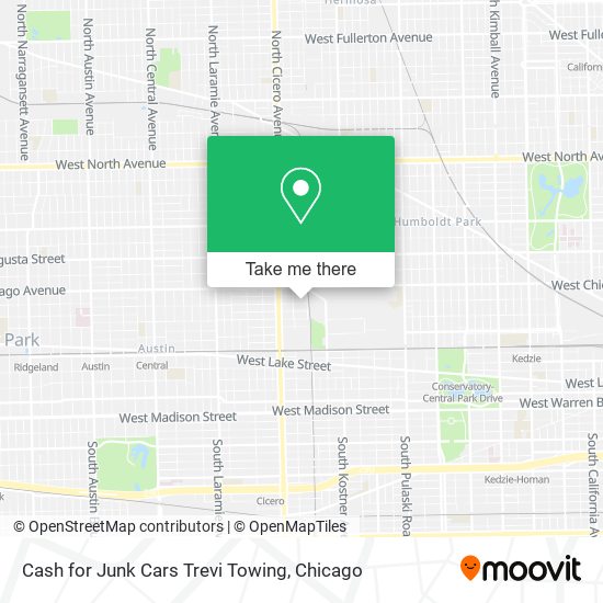 Cash for Junk Cars Trevi Towing map