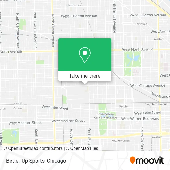 Better Up Sports map