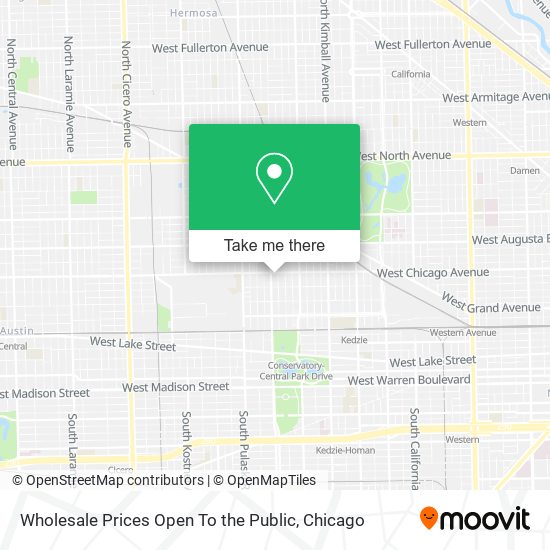 Mapa de Wholesale Prices Open To the Public