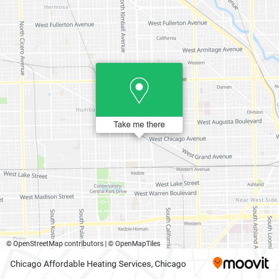Mapa de Chicago Affordable Heating Services
