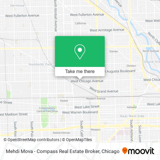 Mapa de Mehdi Mova - Compass Real Estate Broker