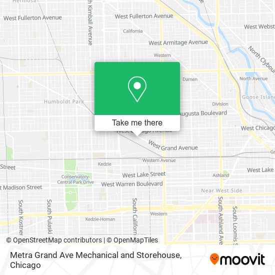 Mapa de Metra Grand Ave Mechanical and Storehouse