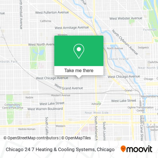 Chicago 24 7 Heating & Cooling Systems map