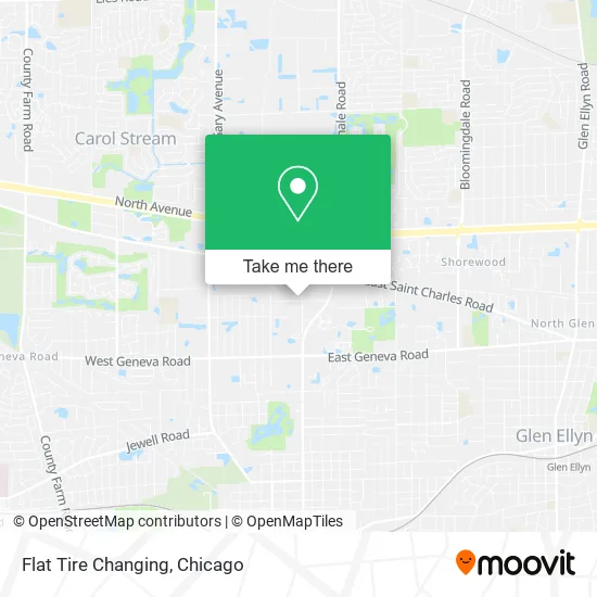 Flat Tire Changing map