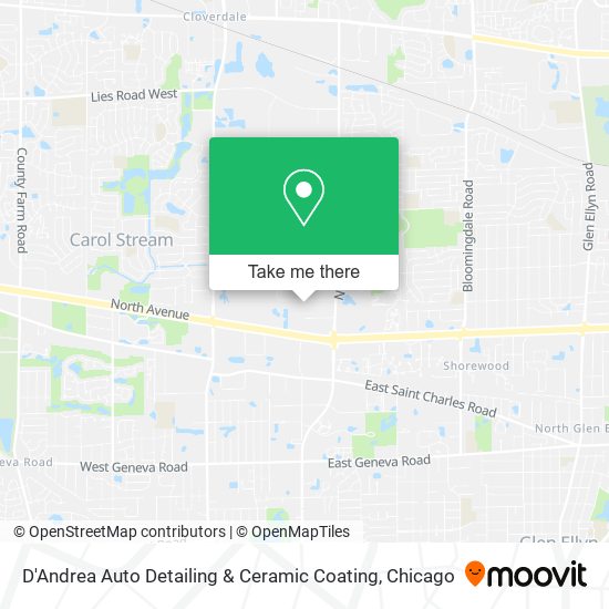 D'Andrea Auto Detailing & Ceramic Coating map