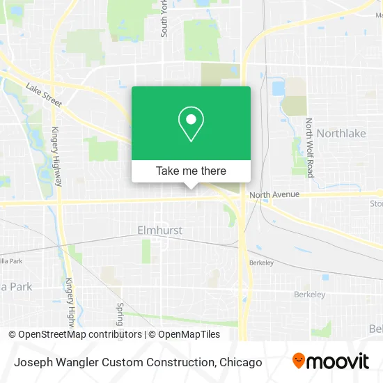Joseph Wangler Custom Construction map