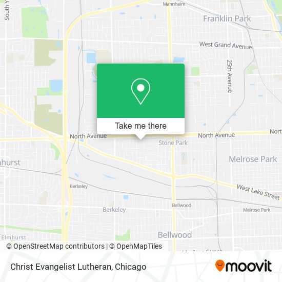 Christ Evangelist Lutheran map