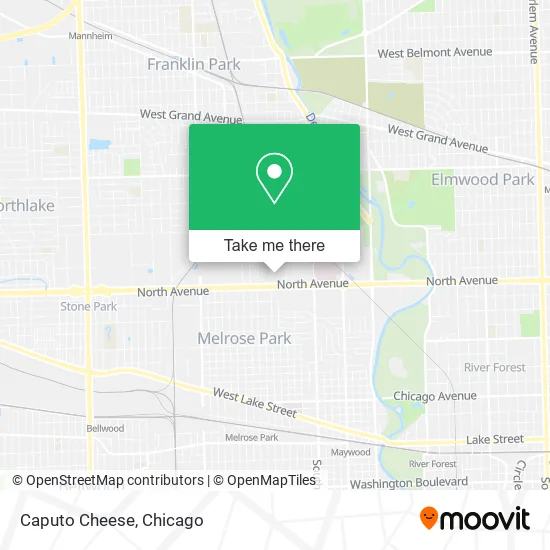 Caputo Cheese map