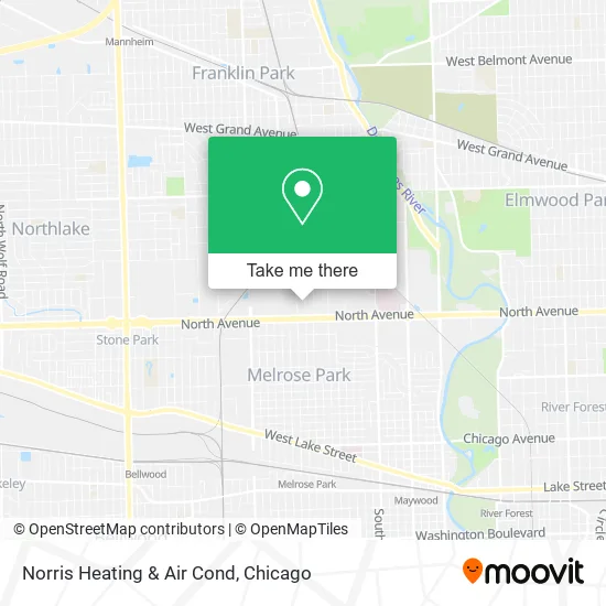 Norris Heating & Air Cond map