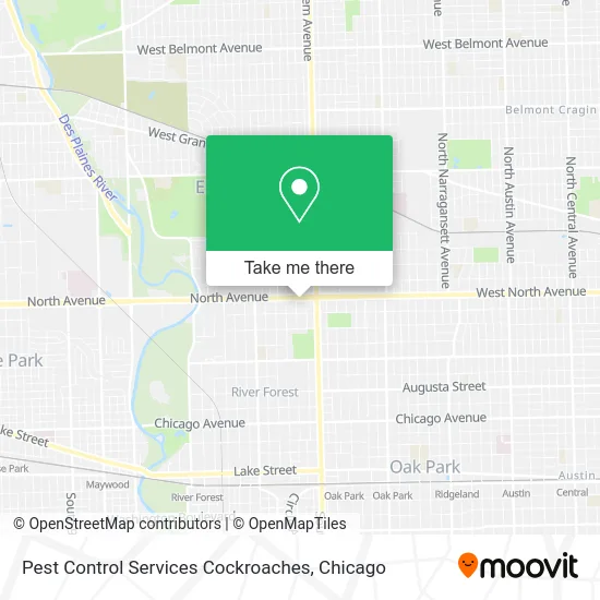 Pest Control Services Cockroaches map