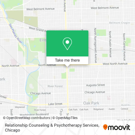 Relationship Counseling & Psychotherapy Services map