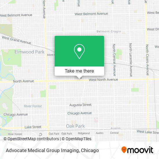 Advocate Medical Group Imaging map
