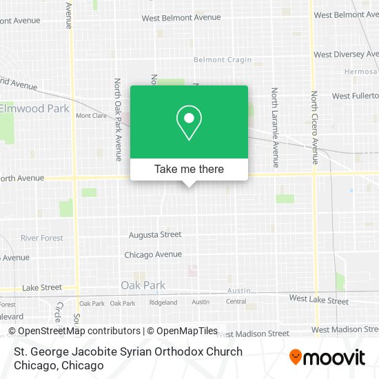 Mapa de St. George Jacobite Syrian Orthodox Church Chicago