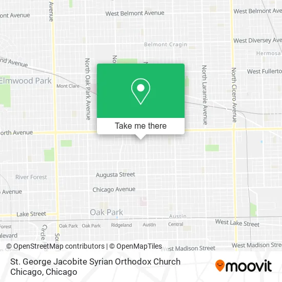 Mapa de St. George Jacobite Syrian Orthodox Church Chicago
