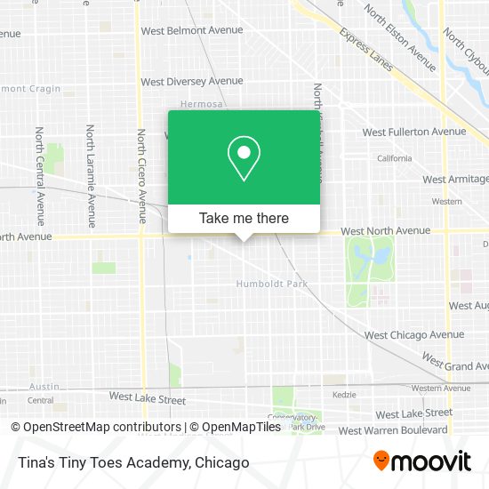 Mapa de Tina's Tiny Toes Academy