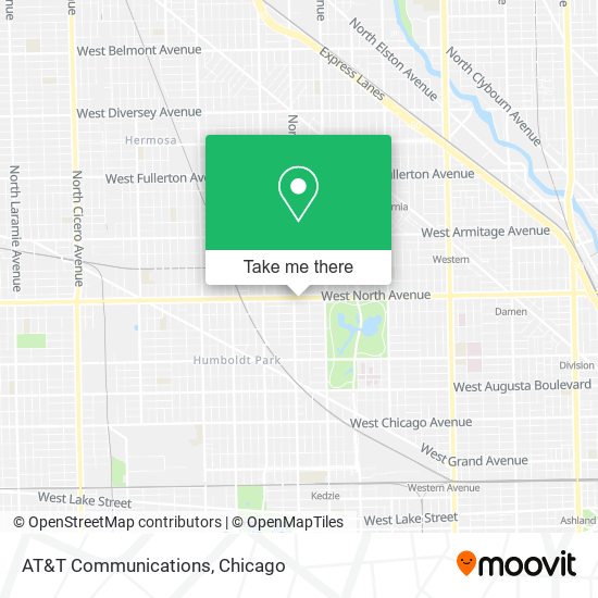 AT&T Communications map