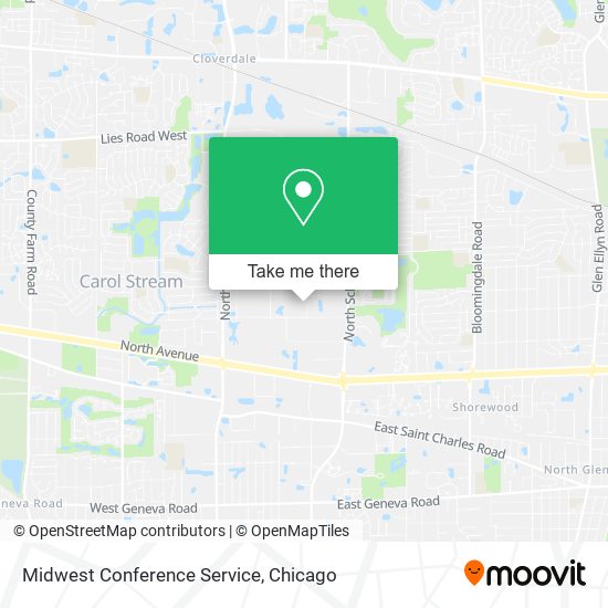 Midwest Conference Service map