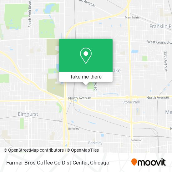 Mapa de Farmer Bros Coffee Co Dist Center