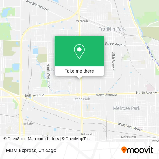 Mapa de MDM Express