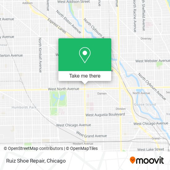 Ruiz Shoe Repair map