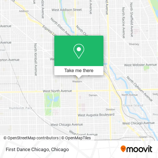 First Dance Chicago map