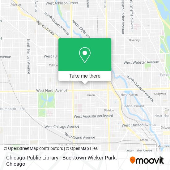 Chicago Public Library - Bucktown-Wicker Park map