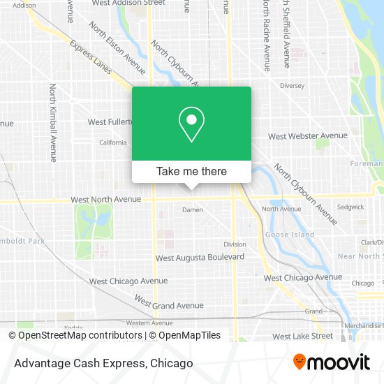 Advantage Cash Express map