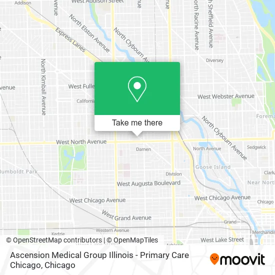 Ascension Medical Group Illinois - Primary Care Chicago map