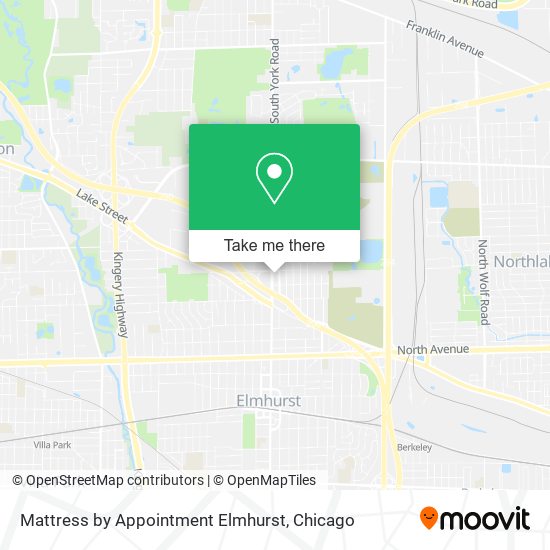 Mattress by Appointment Elmhurst map