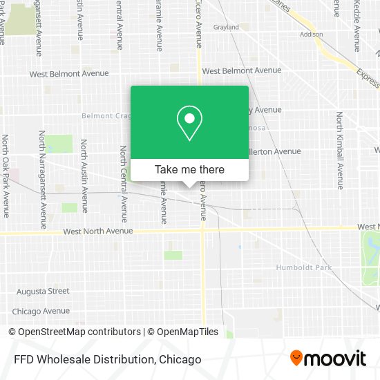 Mapa de FFD Wholesale Distribution