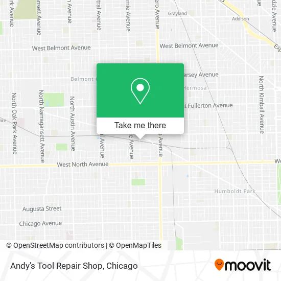 Andy's Tool Repair Shop map